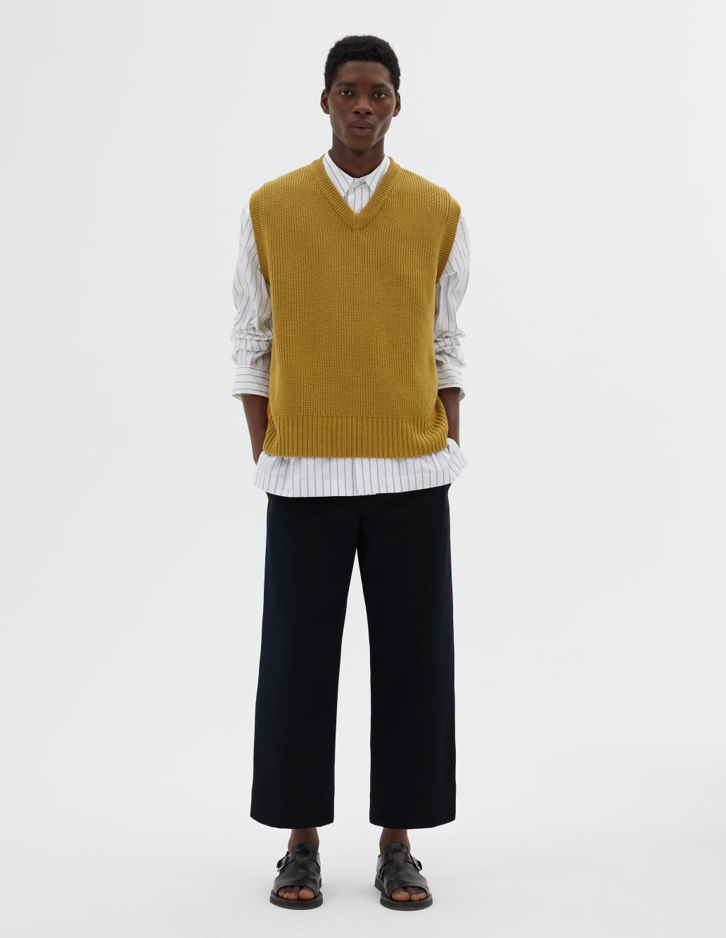 MARGARET HOWELL - Mustard extrafine merino simple slipover | Margaret ...