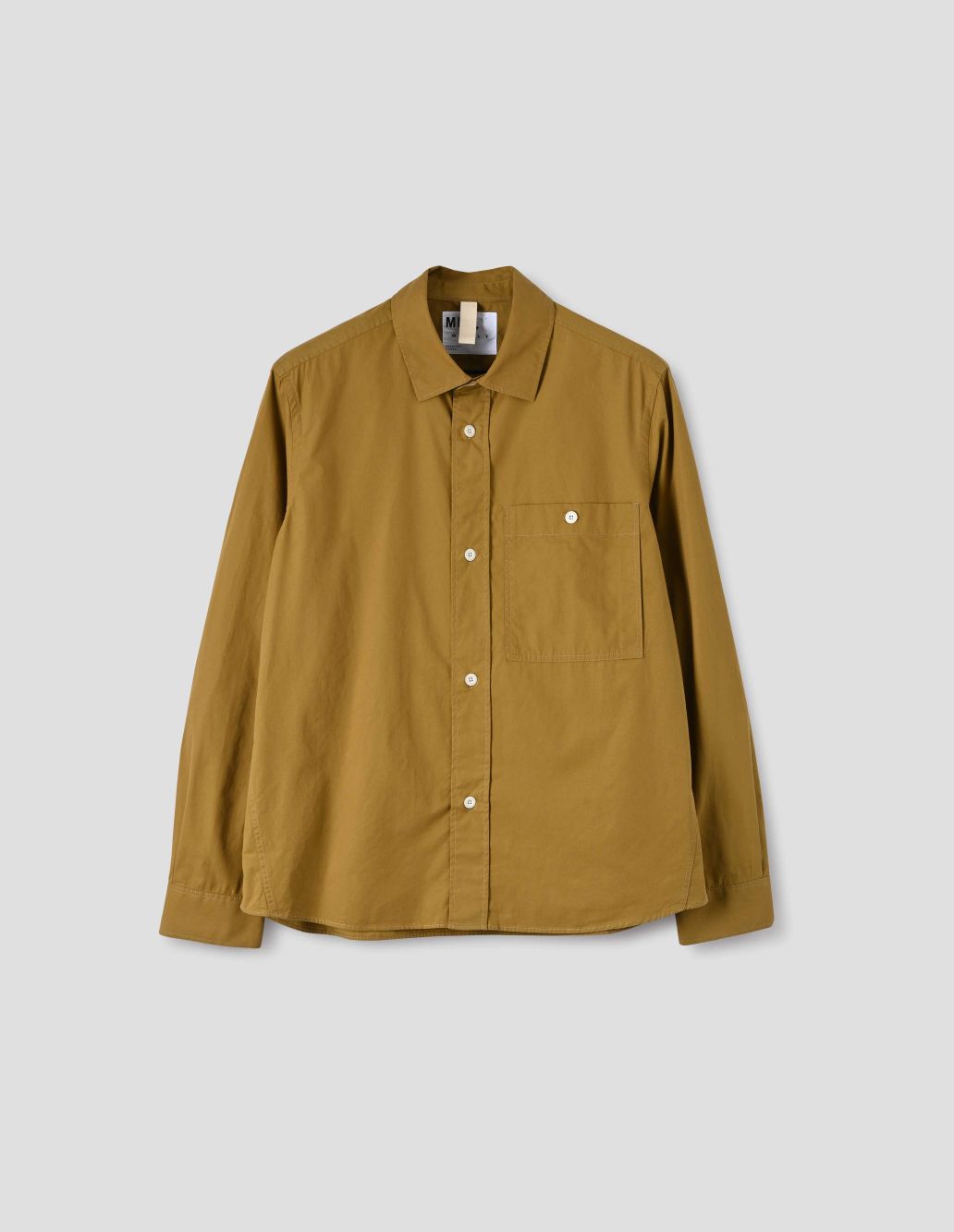 MARGARET HOWELL - Ochre washed cotton overall shirt | MHL. by 