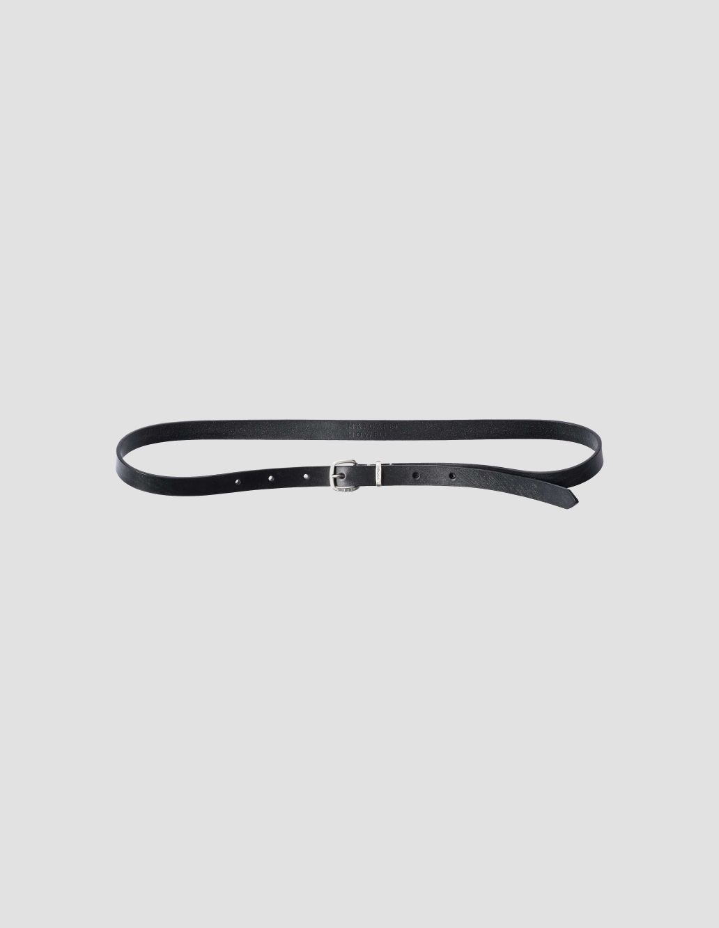 SLIM SILVER BUCKLE BELT