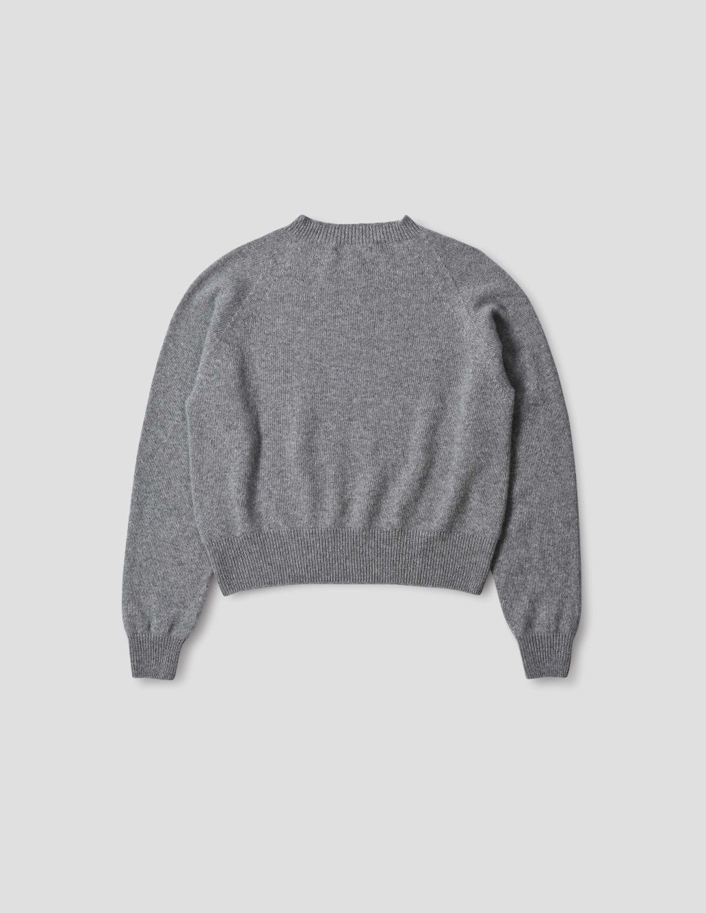 MARGARET HOWELL - Grey flannel cashmere classic crew neck