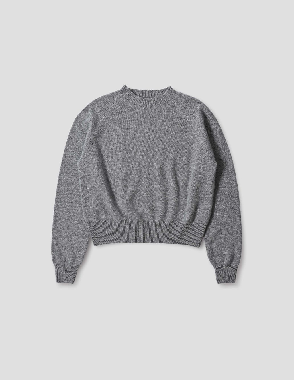 MARGARET HOWELL - Grey flannel cashmere classic crew neck