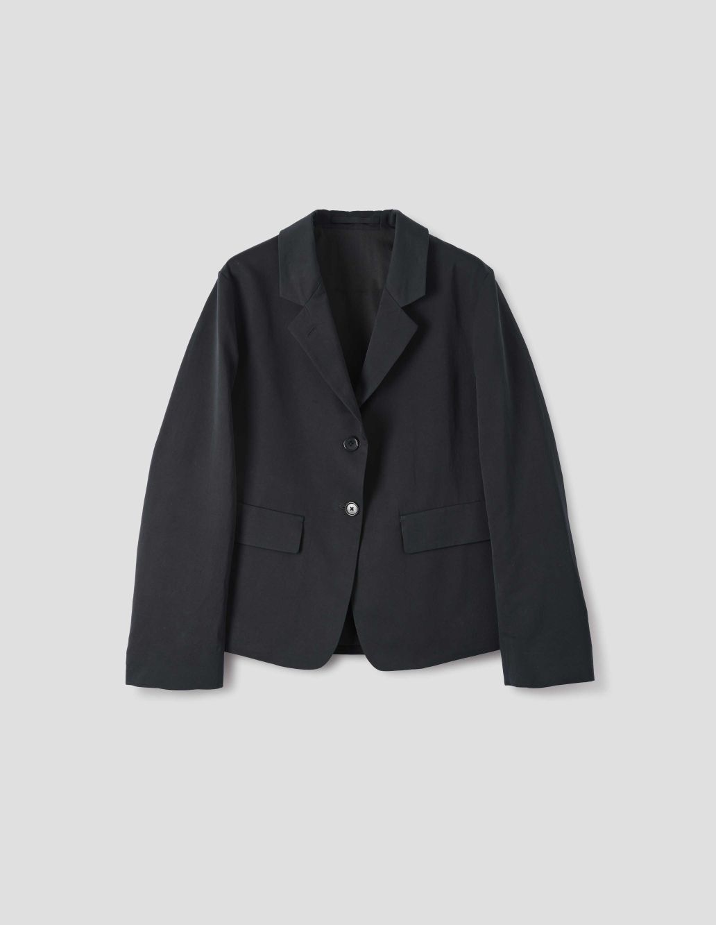 MARGARET HOWELL - Off black cotton silk pocket blazer | Margaret