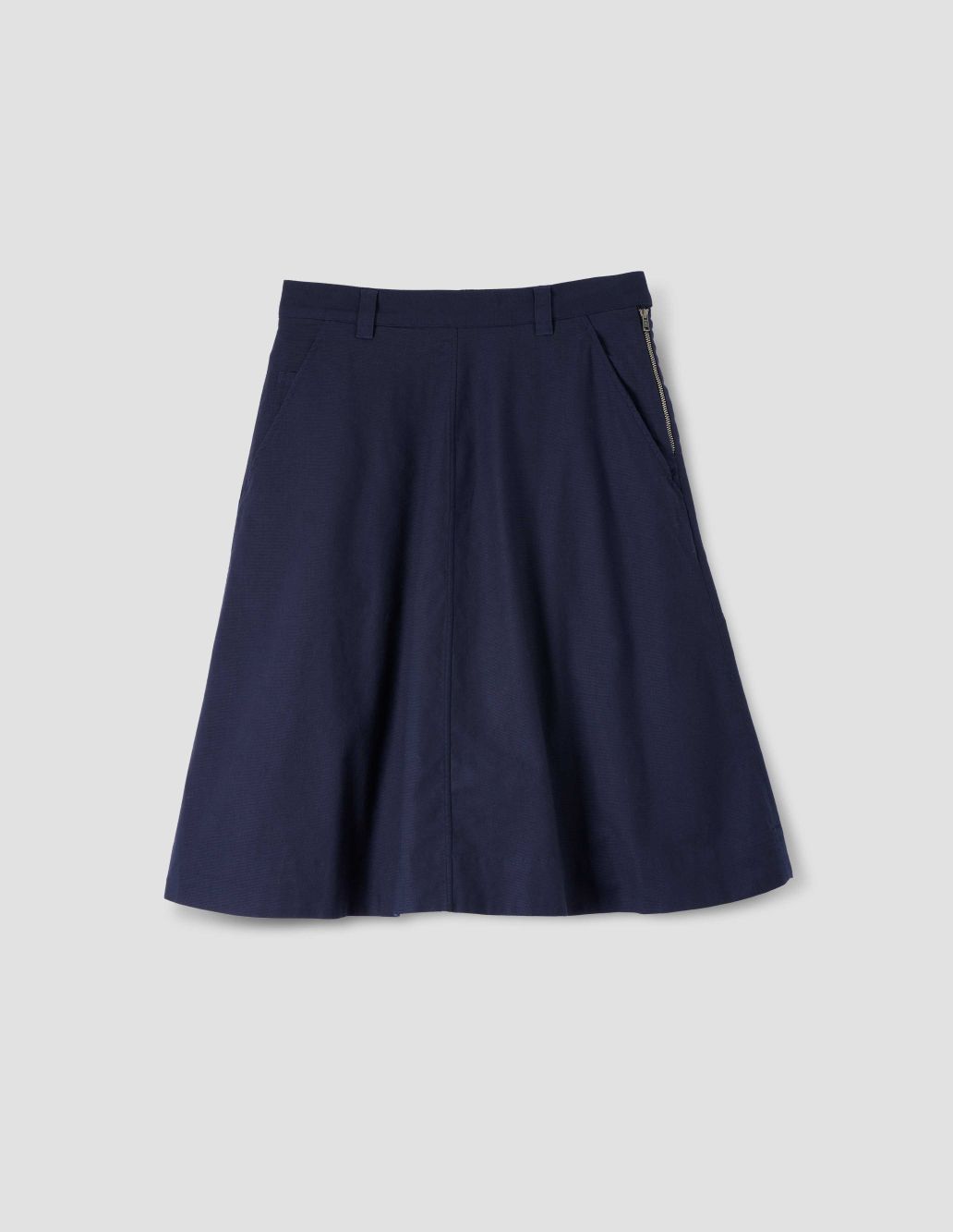 MARGARET HOWELL - Ink textured cotton circle skirt | MHL. by 