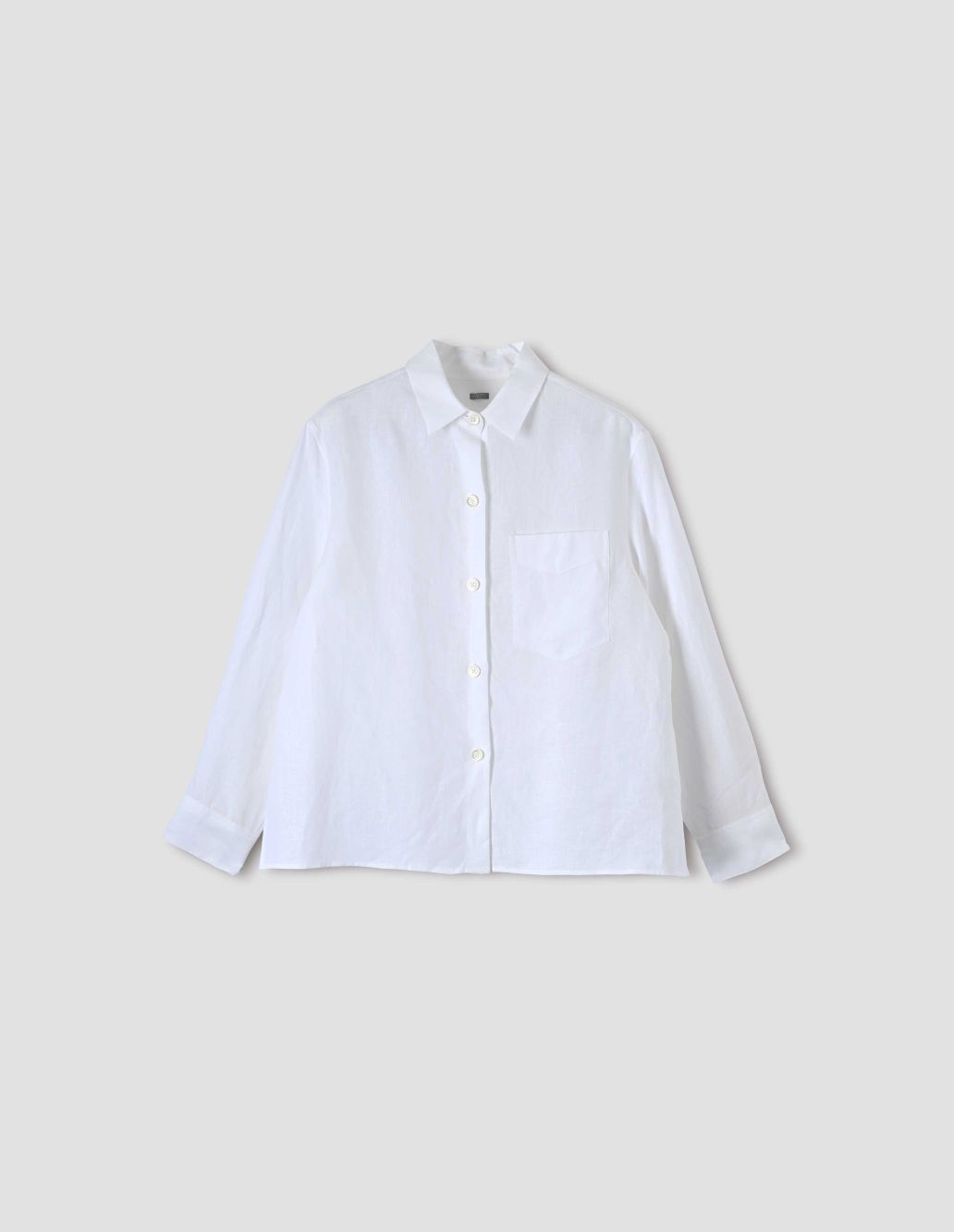 MARGARET HOWELL - White Shirting Linen Relaxed PJ Shirt | Margaret Howell