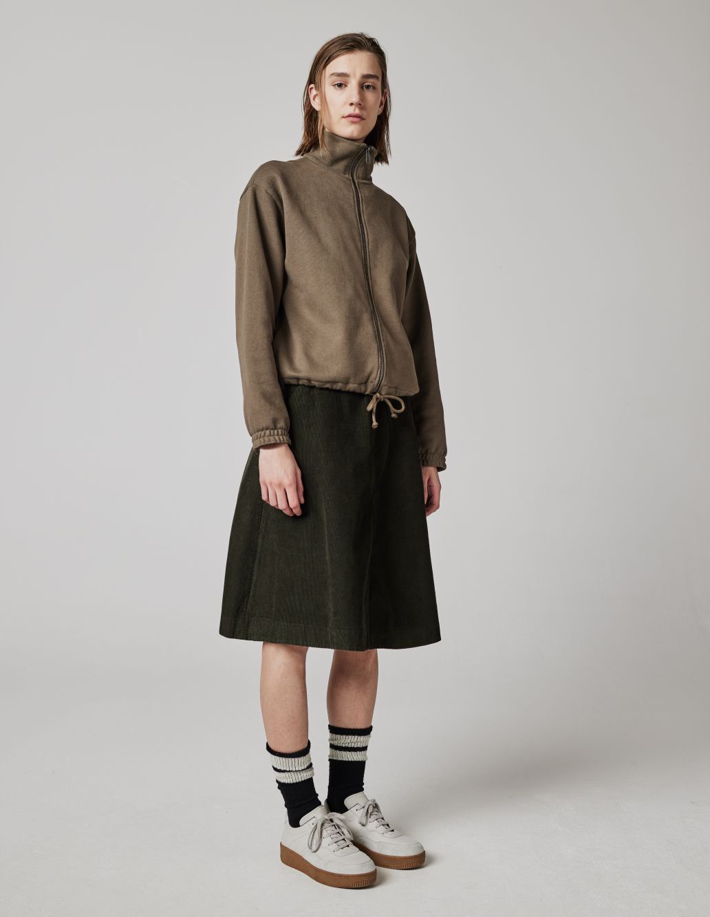 MARGARET HOWELL LEATHER SKIRT - ひざ丈スカート