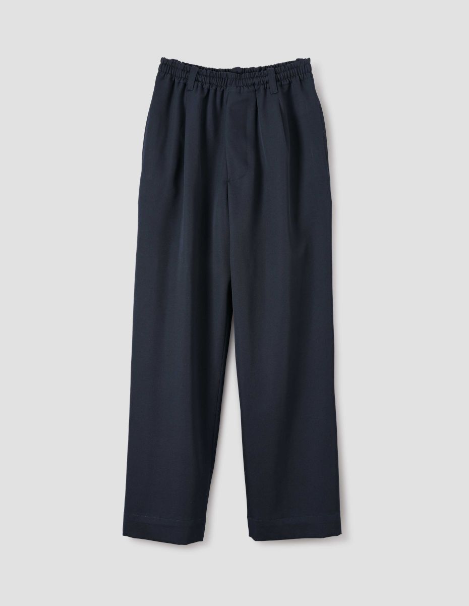 MARGARET PANTS IN WOOL GABARDINE - BLACK