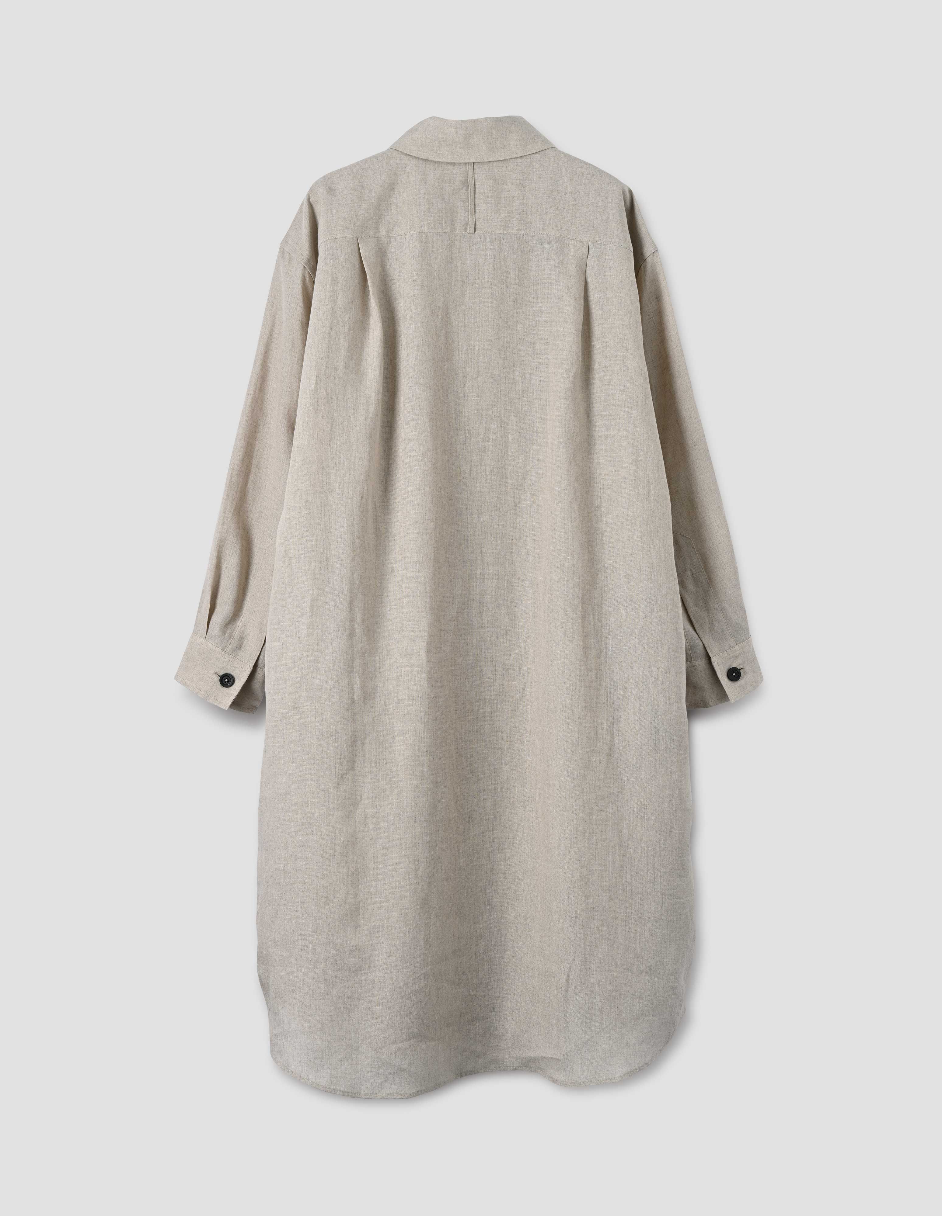 MARGARET HOWELL - Natural linen oversized shirt dress | Margaret Howell