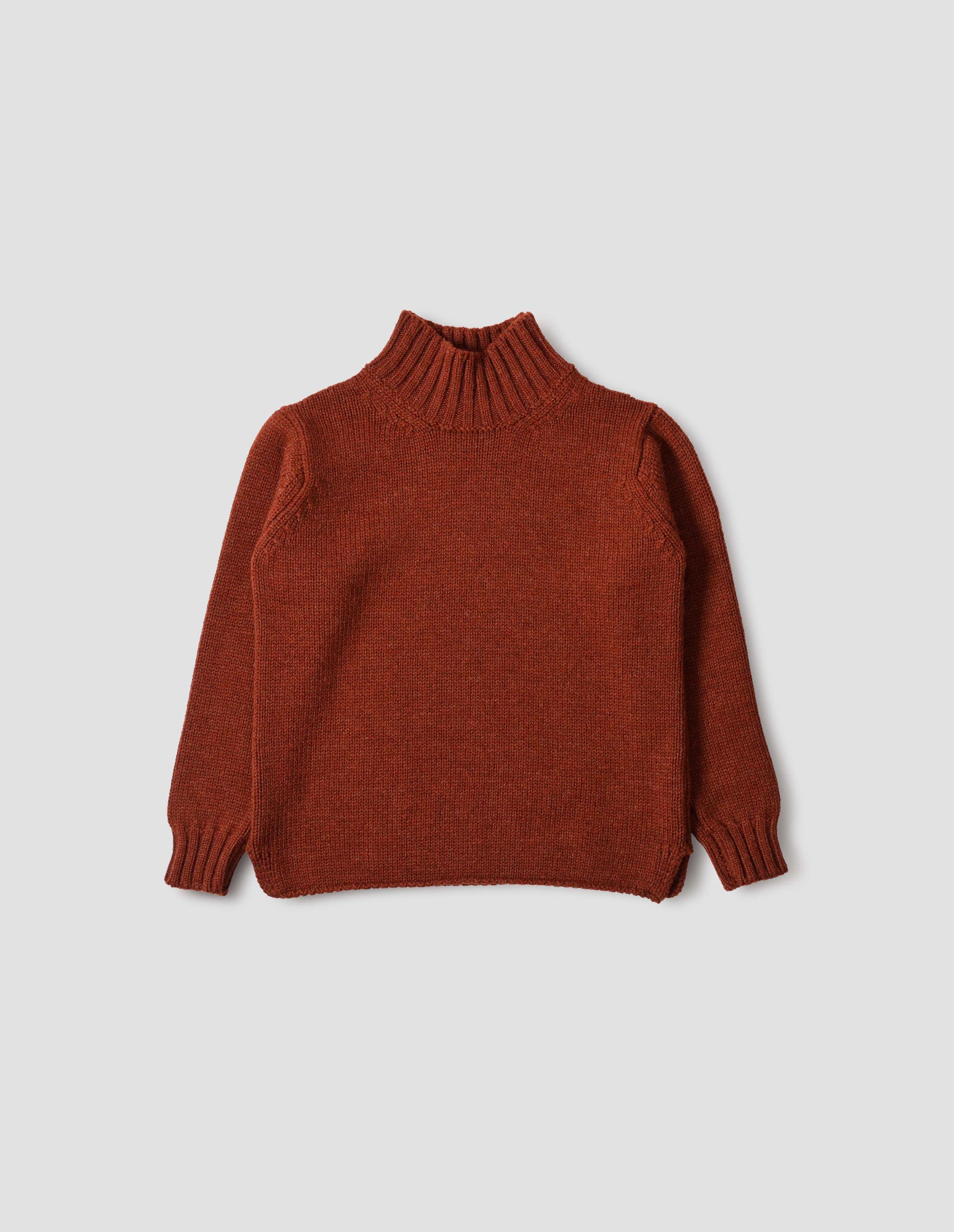 MARGARET HOWELL - Rust wool wide neck sweater | MHL. by Margaret