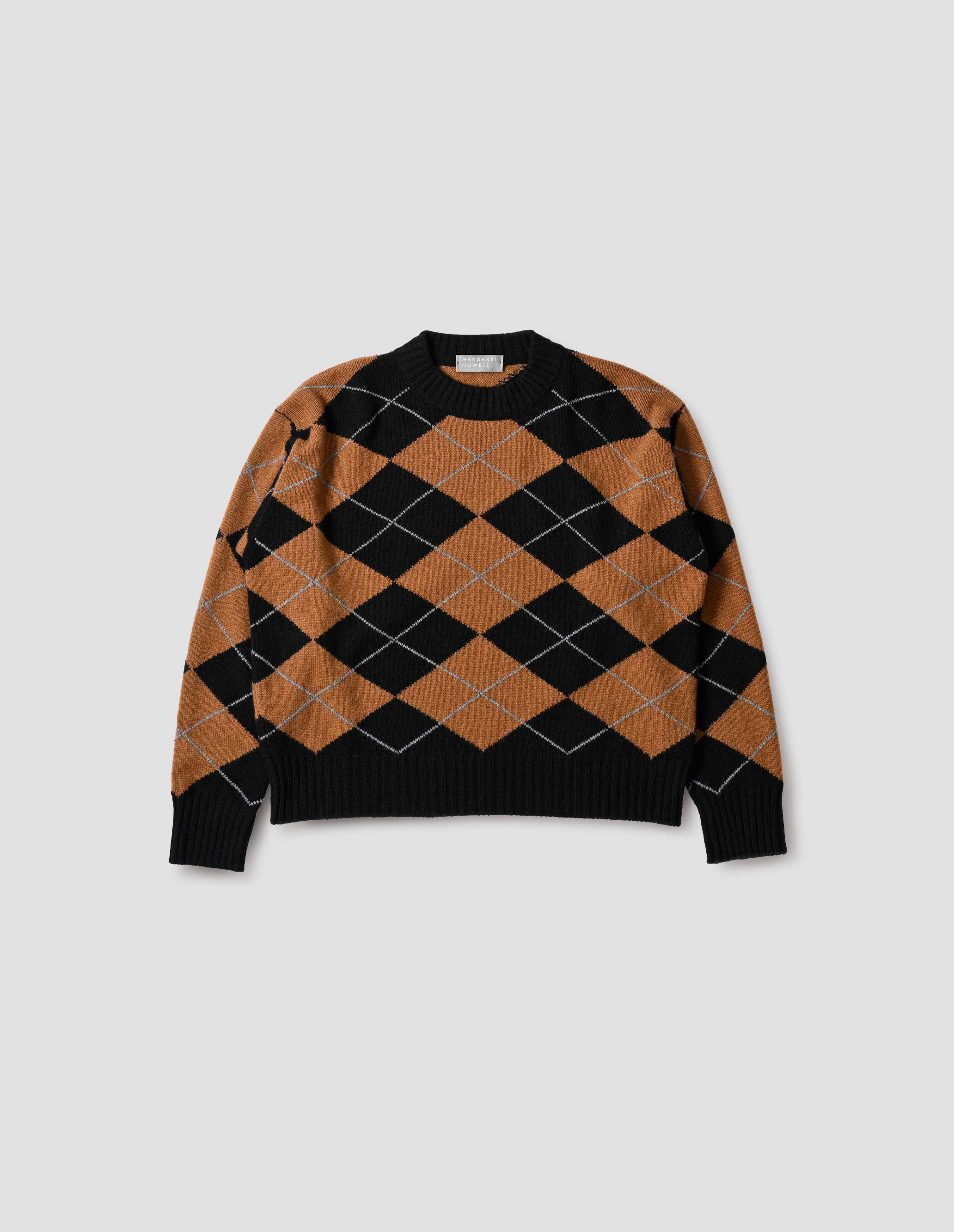 OVERSIZED ARGYLE JUMPER