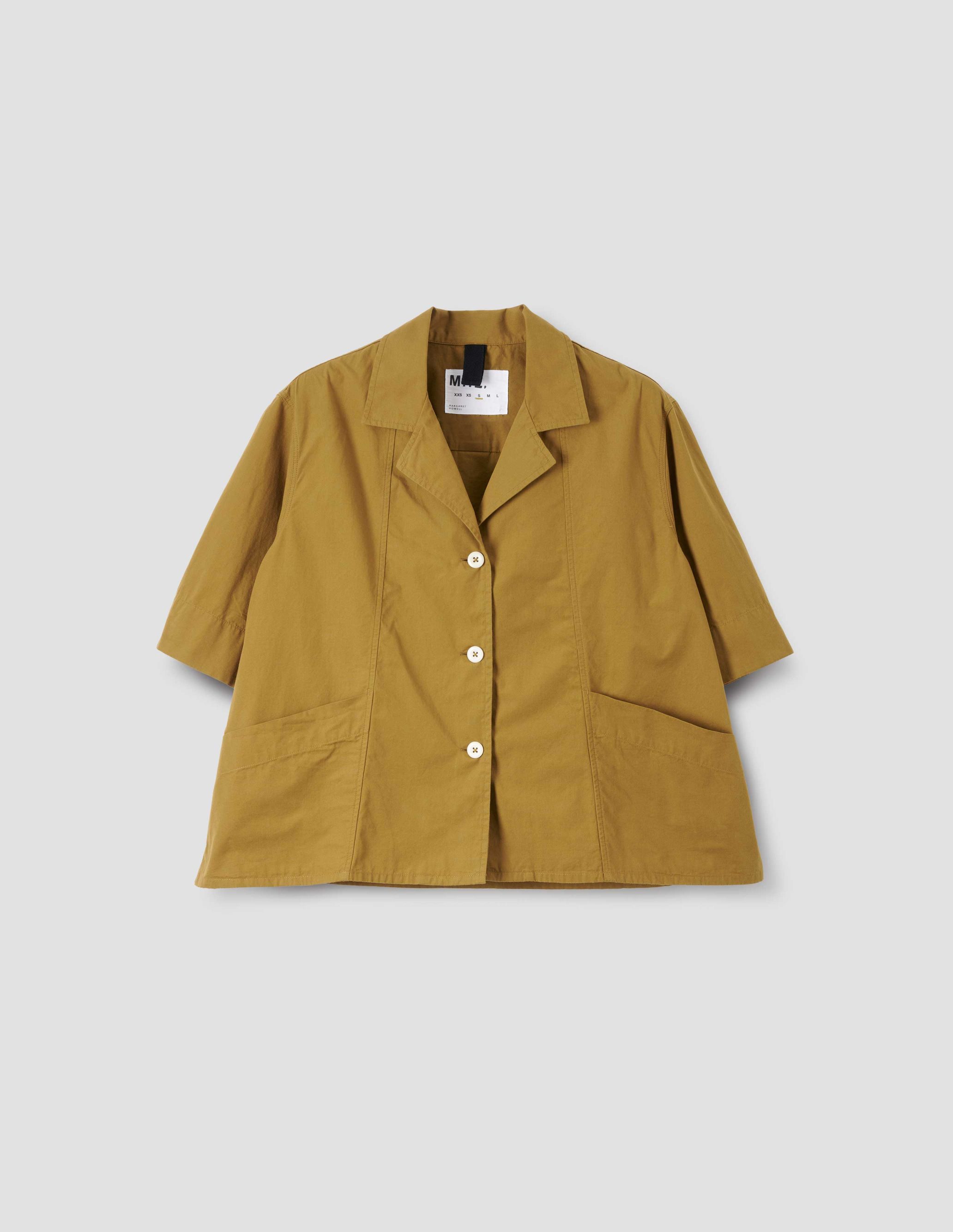 MARGARET HOWELL - Ochre cotton panelled pocket shirt | MHL. by 