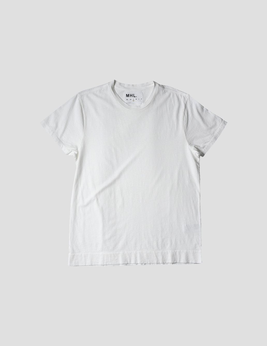 Margaret Howell White Cotton Linen Jersey T Shirt Mhl By Margaret Howell