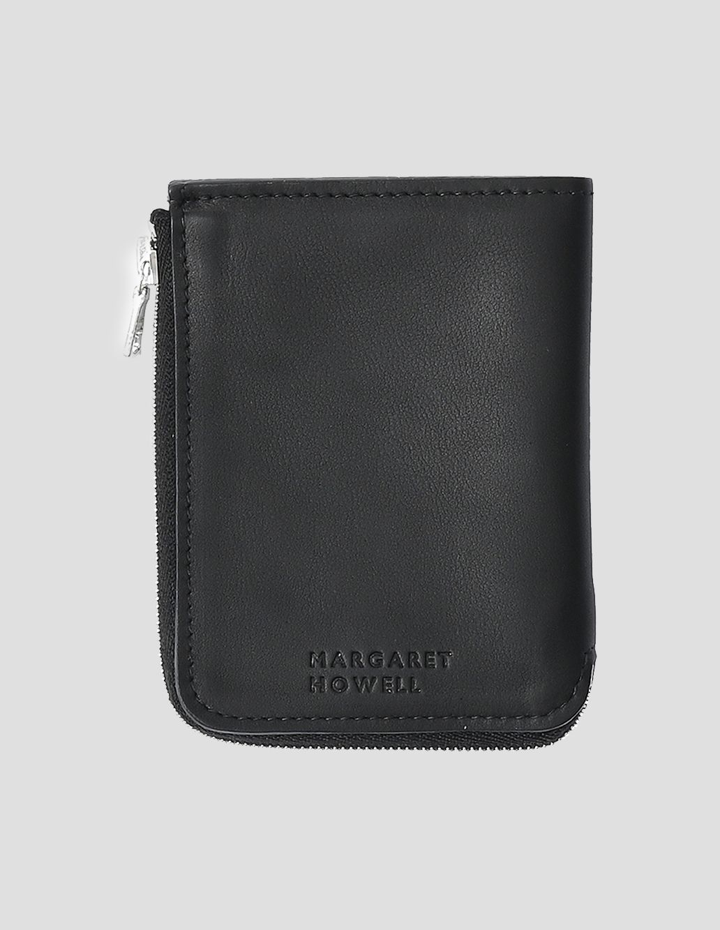 MARGARET HOWELL - Black leather travel wallet