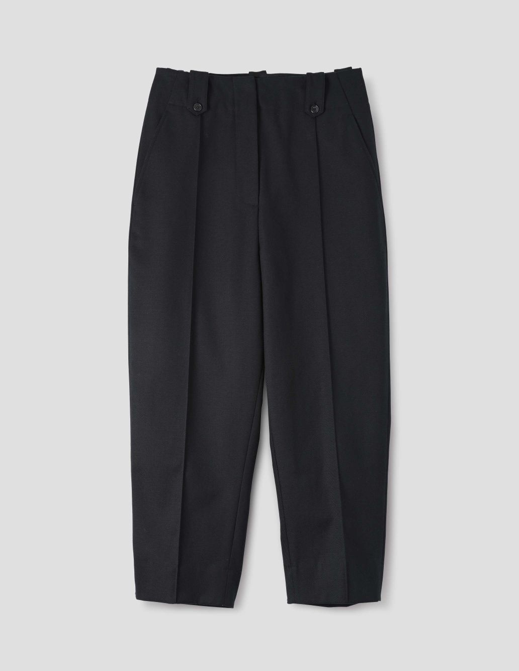 MARGARET HOWELL - Black whipcord wool cotton cropped trouser | Margaret ...