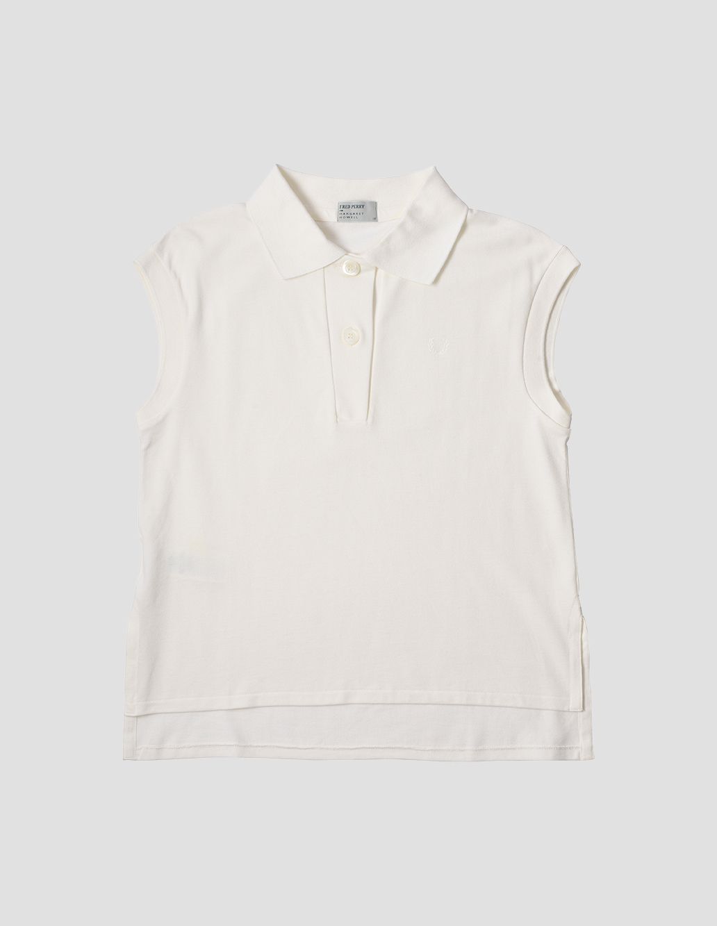 white sleeveless polo shirt for ladies