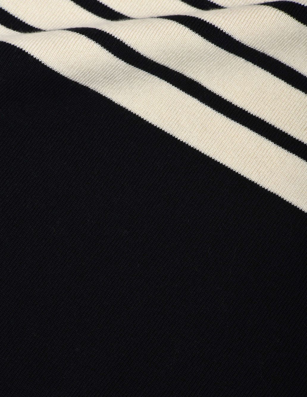 MARGARET HOWELL - Navy and ecru cotton cashmere jumper | Margaret Howell