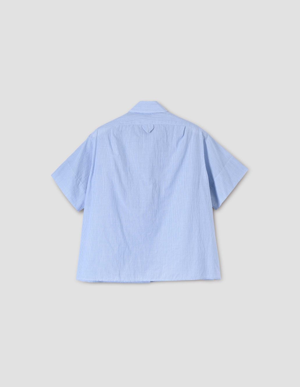 MARGARET HOWELL - Blue off white fine cotton stripe relaxed pj shirt ...
