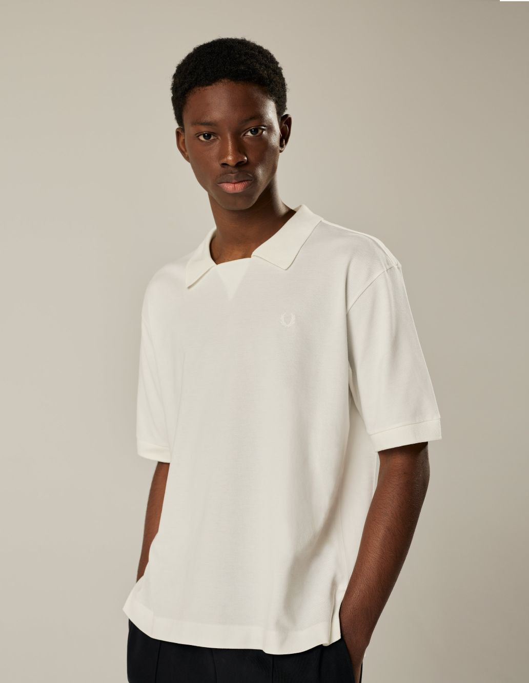 MARGARET HOWELL - Off white cotton Fred Perry polo shirt | Margaret Howell