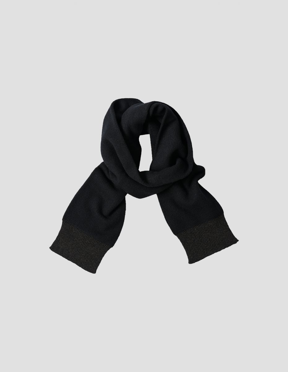 Margaret Howell Silk Outline Border Scarf in Black for Men Mens Accessories Scarves and mufflers 