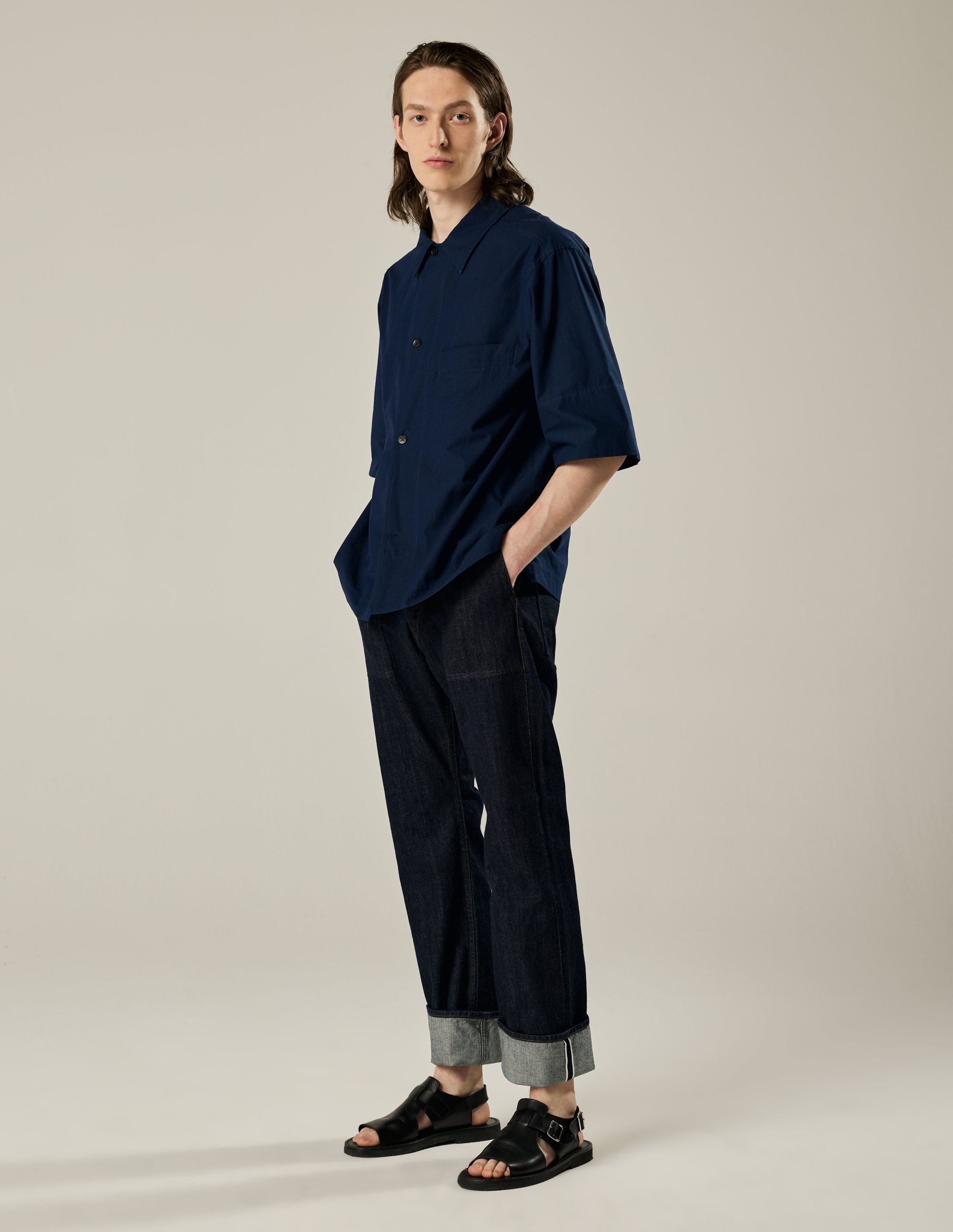 驚きの値段で 23SS MARGARET Poplin HOWELL MHL INDIGO Howell