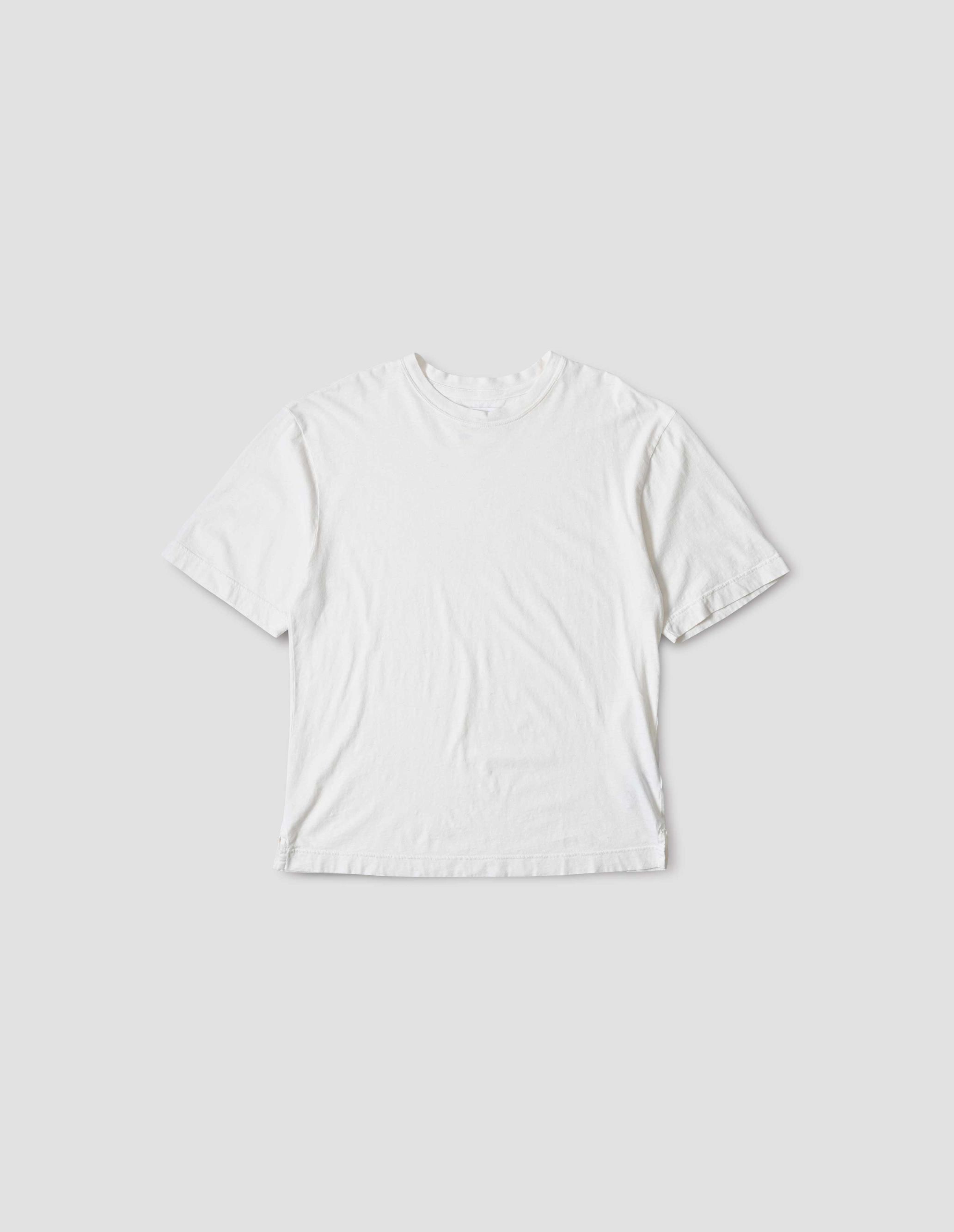 MARGARET HOWELL - White cotton linen simple T shirt | MHL. by Margaret ...