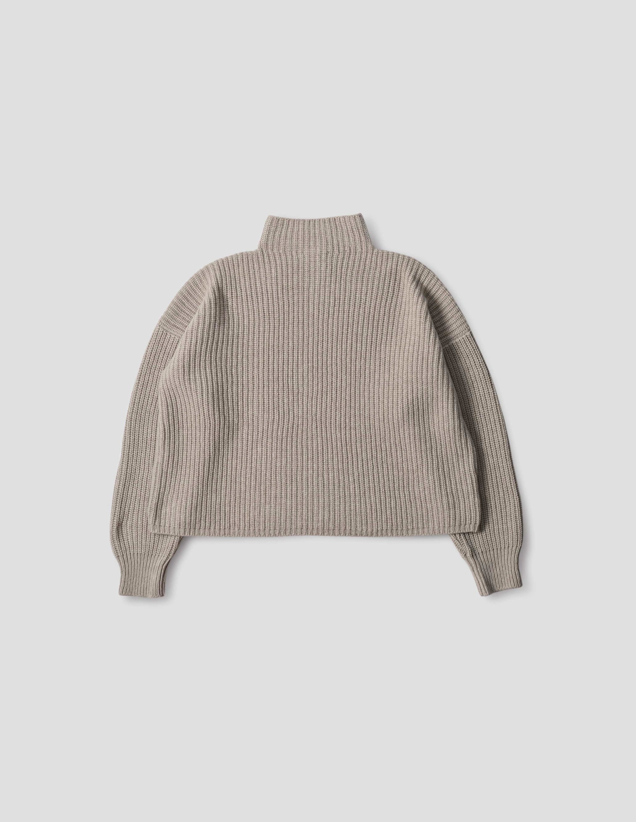 ENGLISH RIB FUNNEL NECK JUMPER