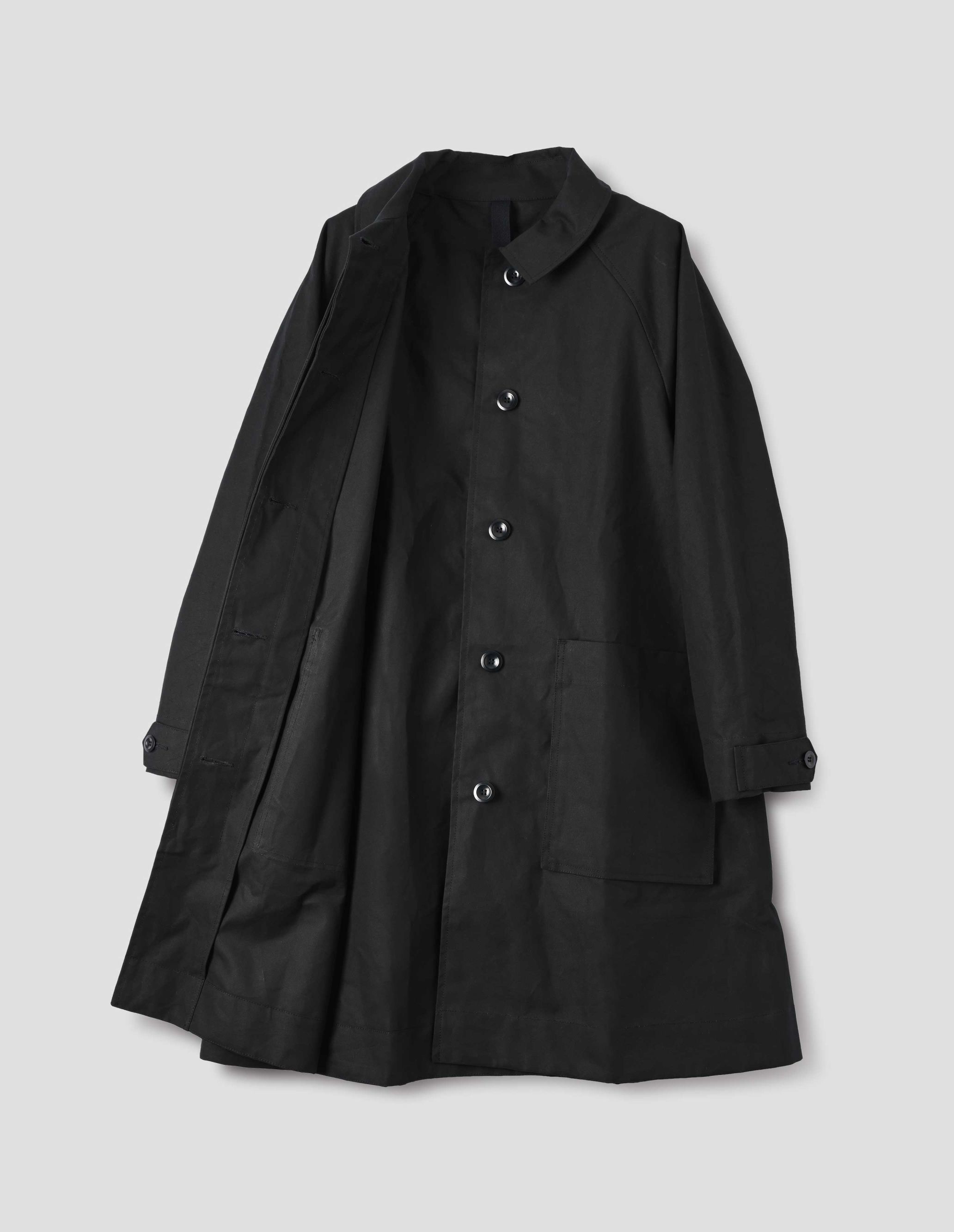 MARGARET HOWELL - Black cotton canvas A line mac | MHL. by