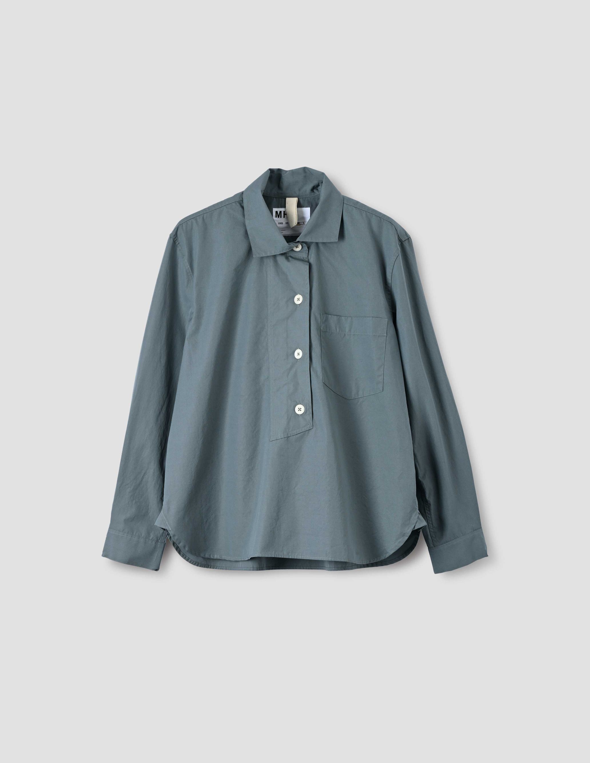 MHL. ASYMMETRIC COLLARED SHIRT