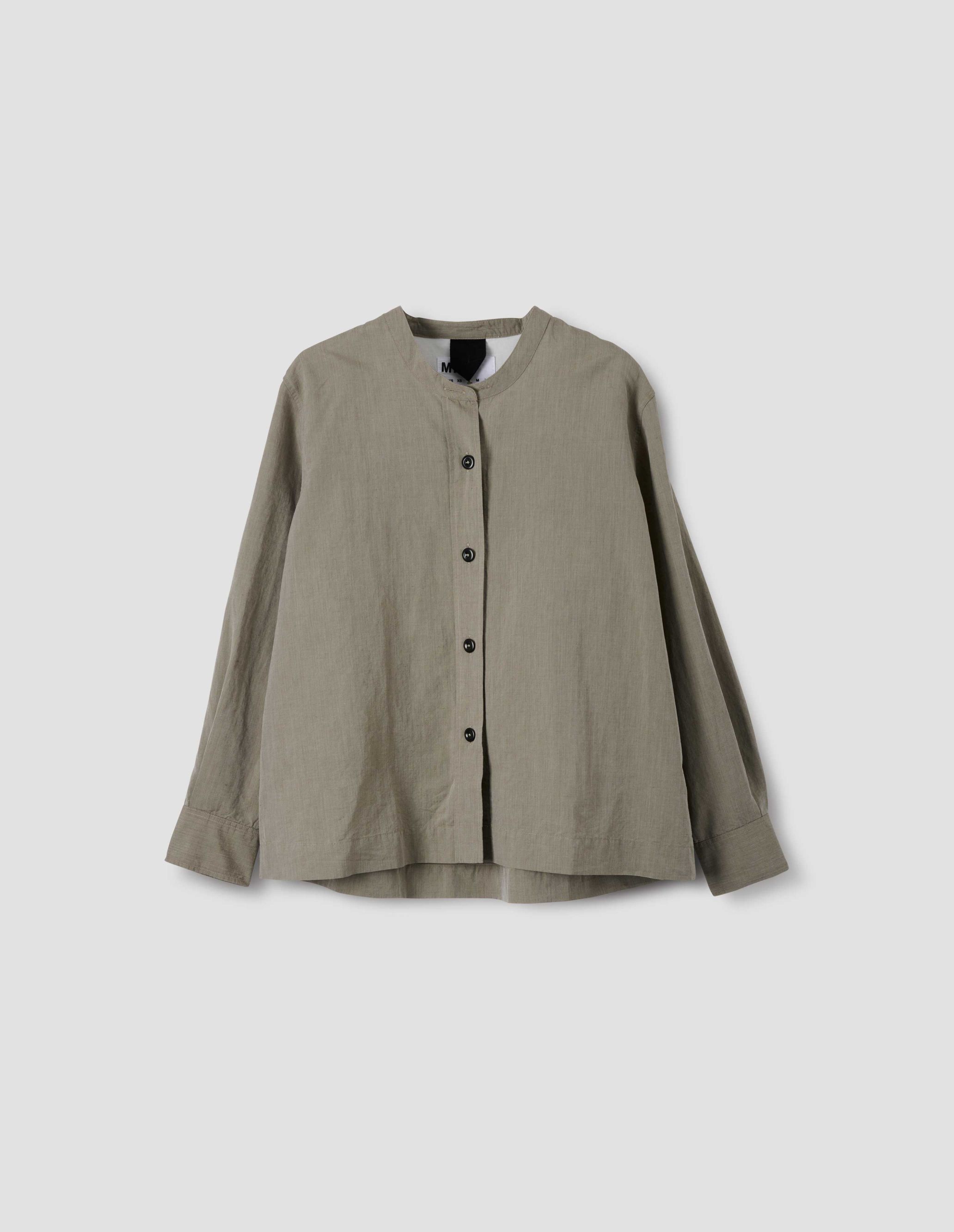 MARGARET HOWELL - Faded khaki cotton linen shirt | MHL. by 