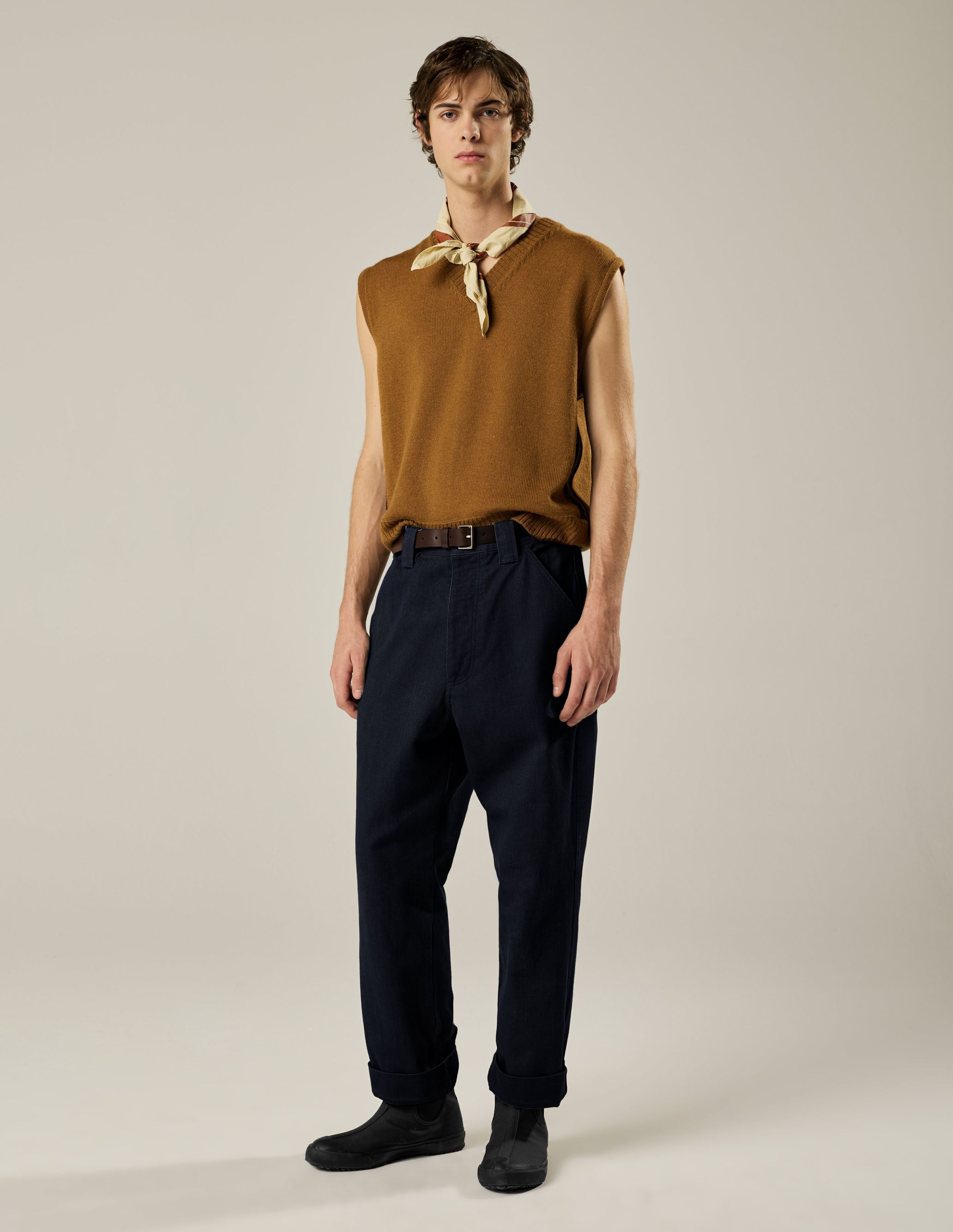 MARGARET HOWELL - Faded ink cotton drill trouser | MHL. by