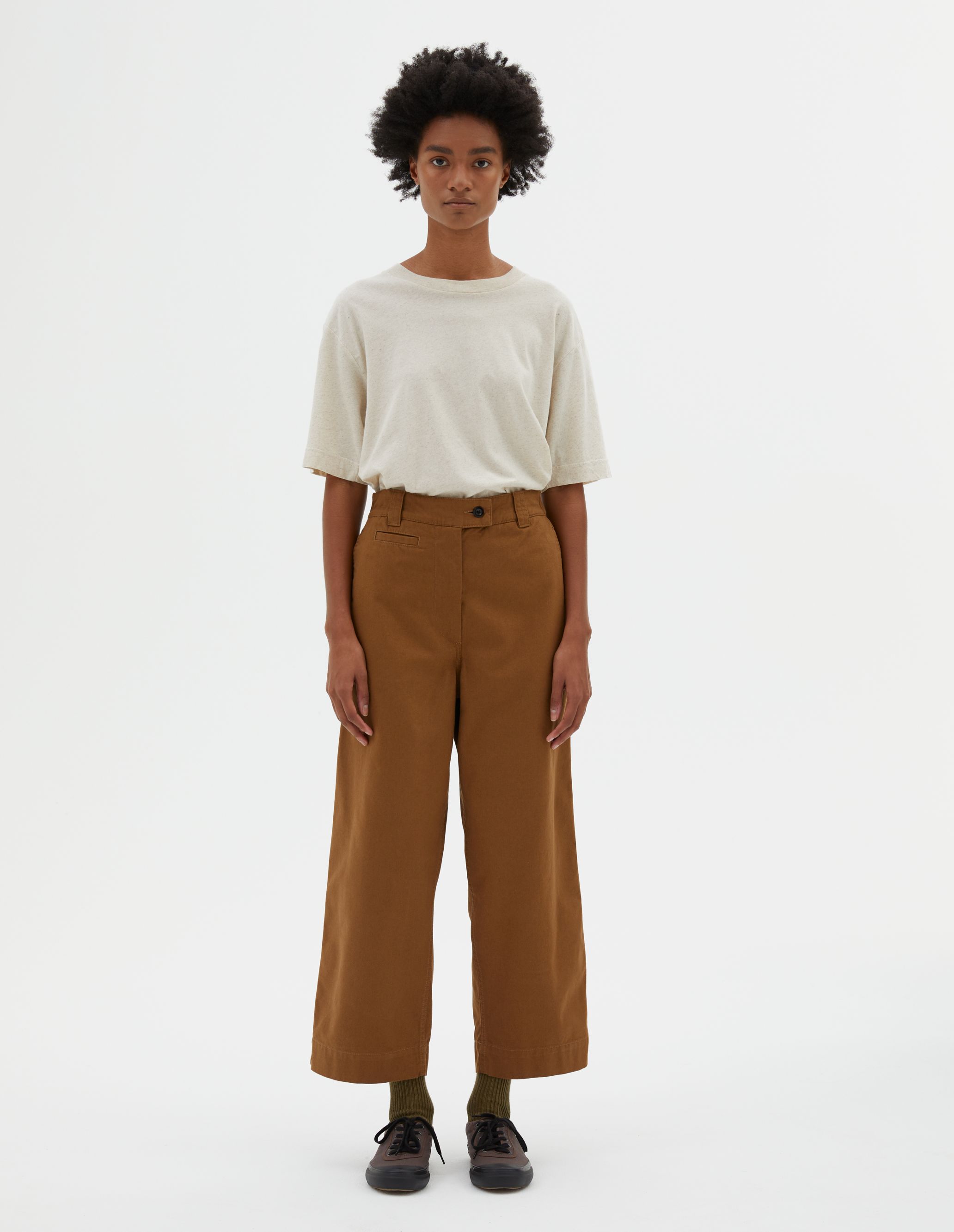 MARGARET HOWELL - Tobacco cotton carpenters trouser | MHL. by